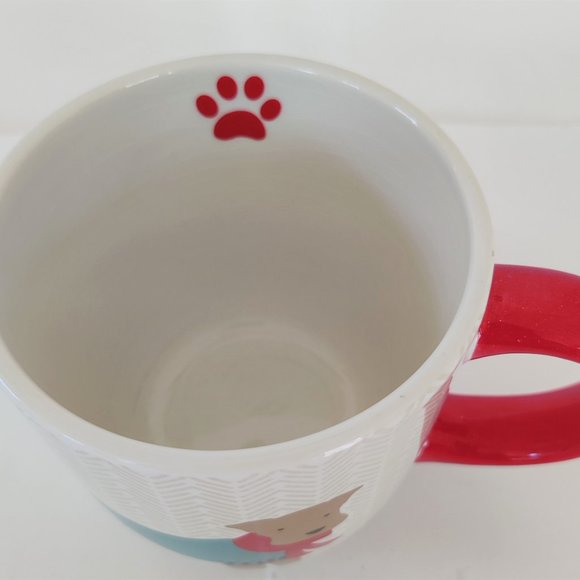 World Market Dachshund Weenie Dog Large Coffee Mug Sweater and Scarf - Picture 2 of 4